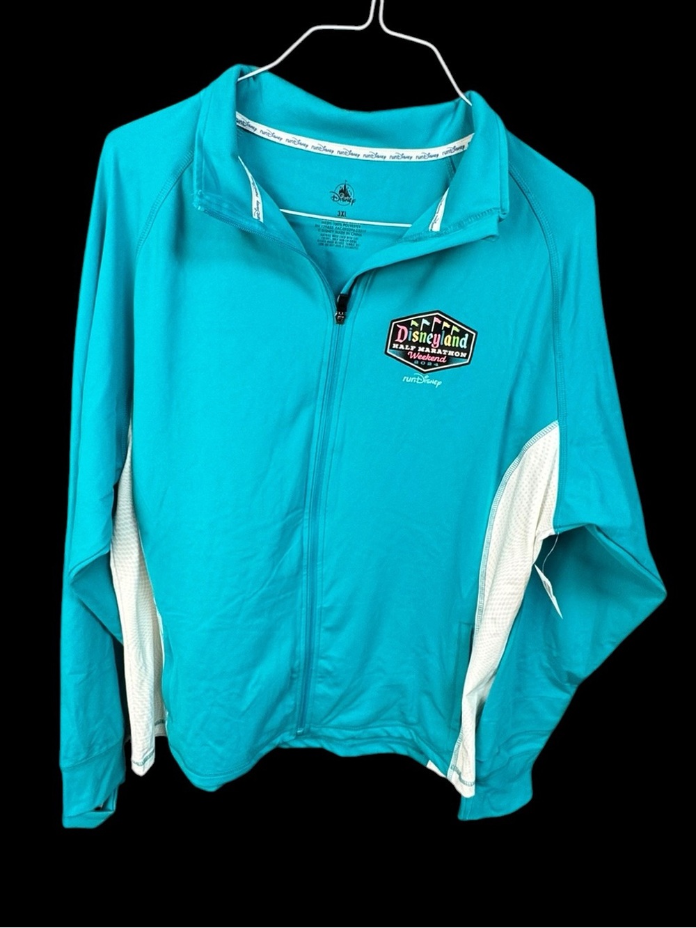 Disneyland Teal Half Marathon Zip Jacket NWT  3X